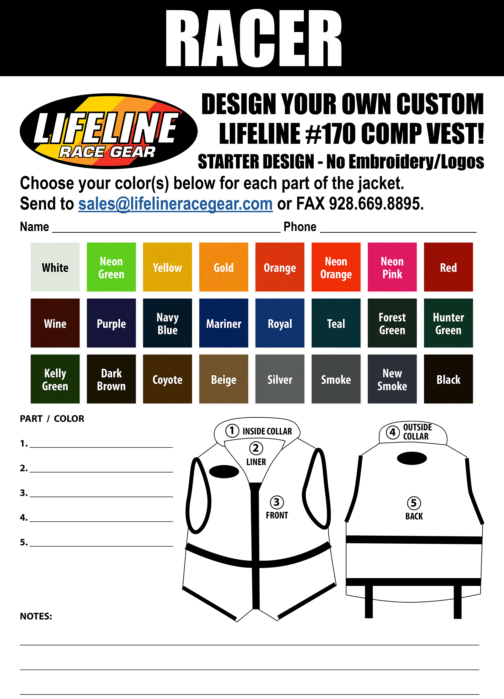 PRODUCTS – LIFELINE Race Gear